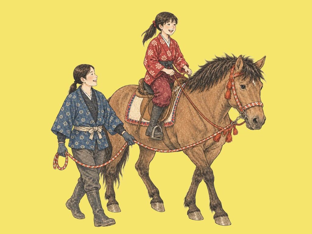 木曽馬乗馬体験／Japanese Horse Riding